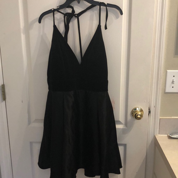 Speechless Black Babydoll Mini Dress - Picture 1 of 5